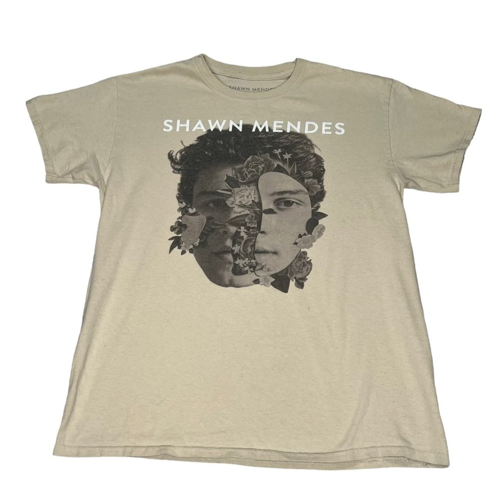 Shawn Mendes Shirt Womens Large In My Blood Album Cover Crewneck Short Sleeve